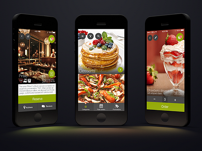 Food ordering app app delivery dessert details food ios 7 item order restaurant