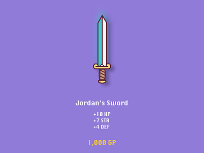 Jordan’s Sword illustration rpg sword video game