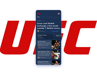 UFC App Rebound app conor mcgregor mcgregor news rebound sports ufc ui