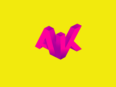 AK letters logo vector