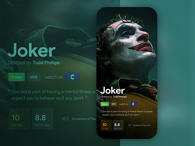 My movies on Instagram Stories cards catalogue movies imdb instagram instagram stories joker joker movie rating movie uidesign
