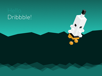 Hellodribbble debut hello rocket