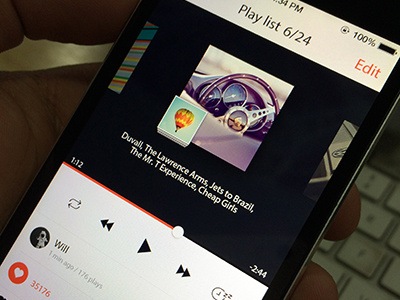 playlist album ios7 palyer playlist ue ui