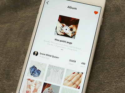 Album album app ios7 like photo ue ui