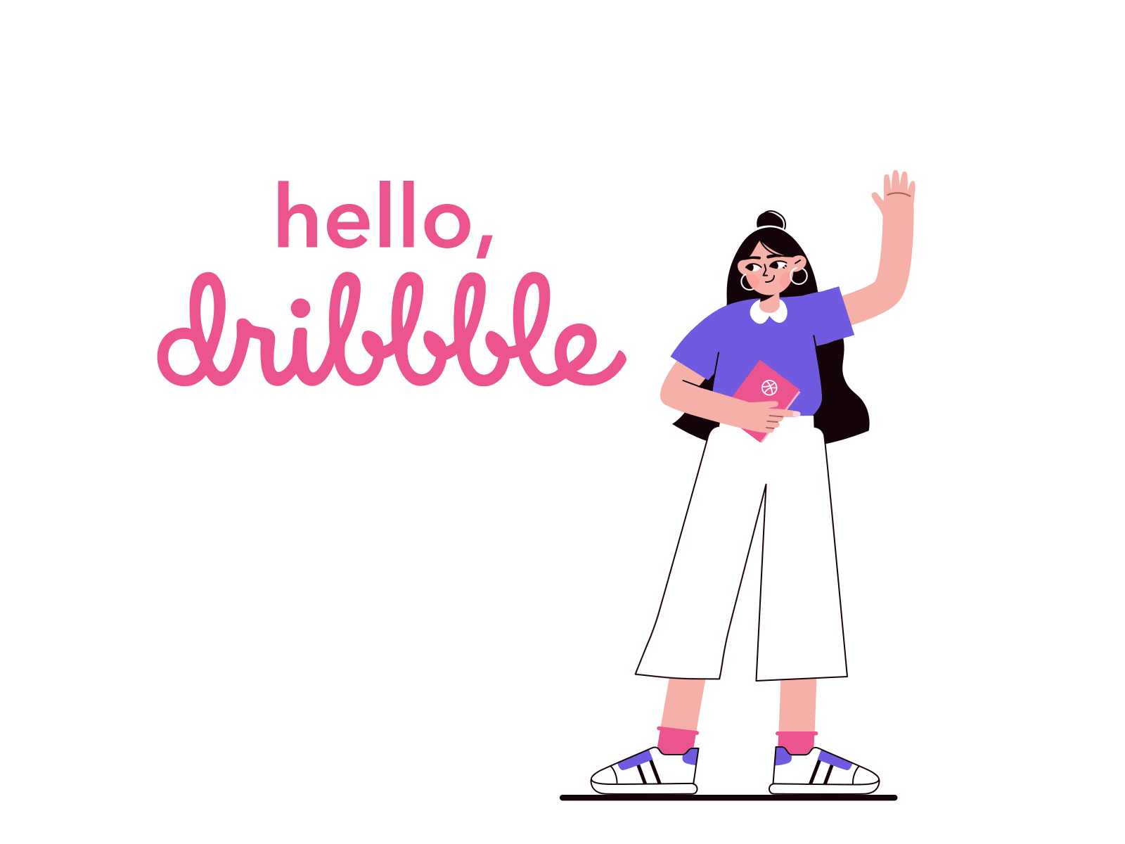 hello dribbble hello dribbble illustration