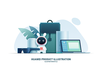 Electronic product scene illustration illustration