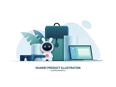 Electronic product scene illustration
