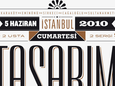 Poster for the design walk in İstanbul