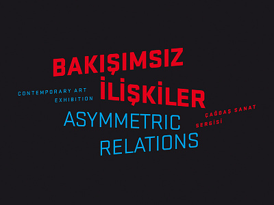 Asymmetric Relations logo typography