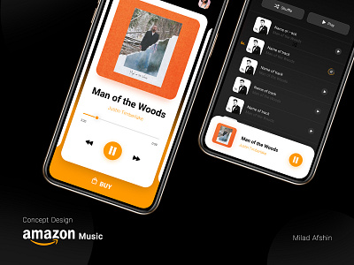 Concept Design amazon music player