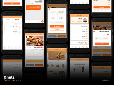 Onuts app app design nuts online shop online store ui