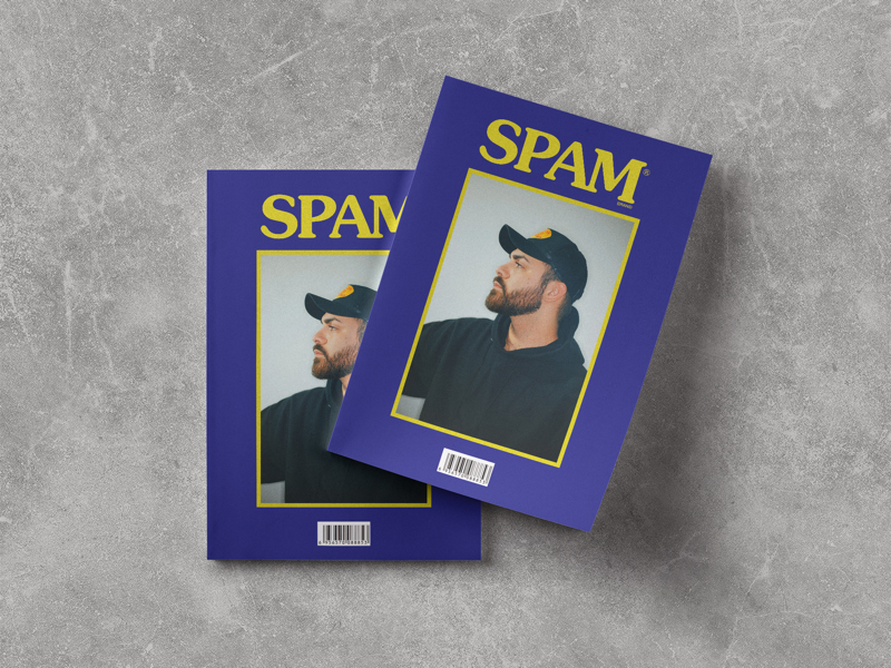 Spam Brand Magazine branding design spam magazine type mockup