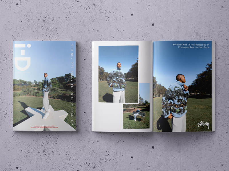 i-D Magazine Mockup type stussy design magazine mockup