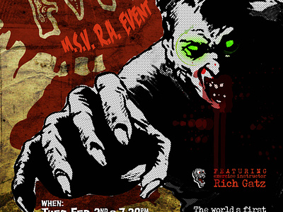 Zombie Fitness design graphic design illustration poster typography