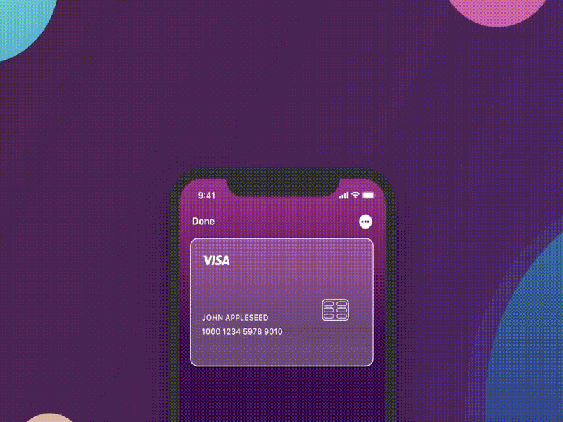 Credit Card Interaction Design app banking flat gif glassmorphism interaction design minimal modern uiux ux web design