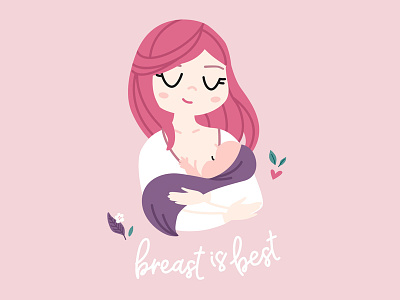 Breast is best breastfeeding mom breastfeading children cute delicate floral flowers infant kids mom mother motherhood parenting