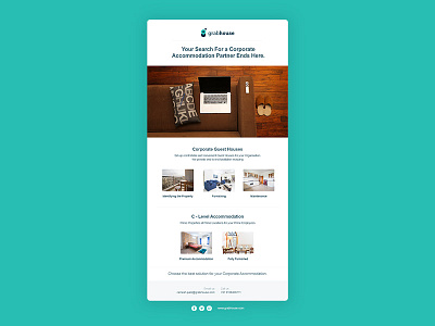 Corporate offerings Newsletter clean emailer newsletter ui ux
