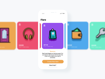 Flare Radar beacon design ui ux