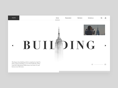 Building web home page design