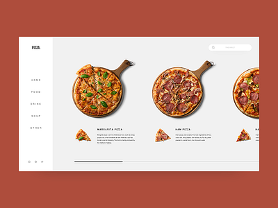 Food web home page design demo design ui web