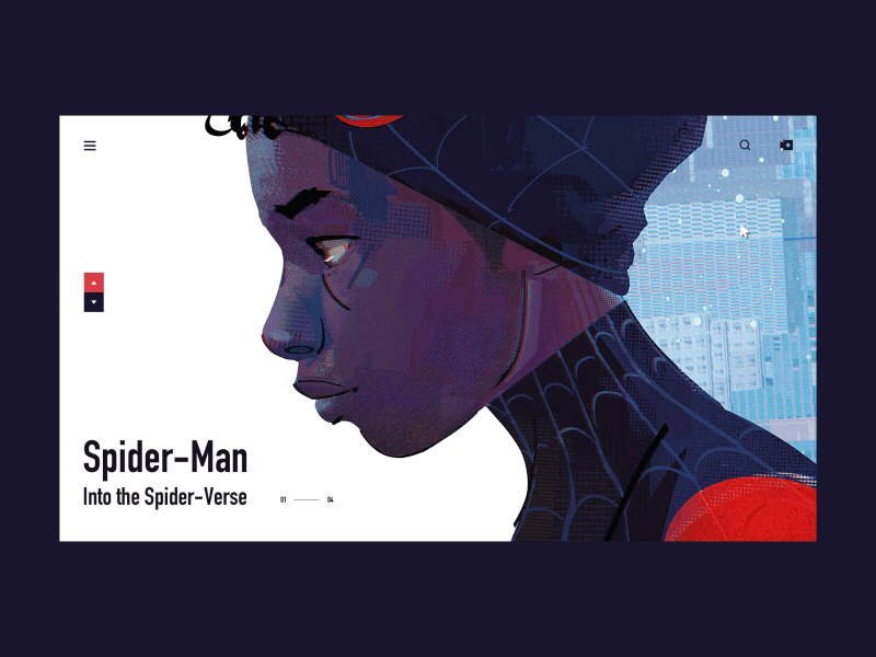 Spider-Man: Into the Spider-Verse web demo ae animation color demo design gif photoshop ui web