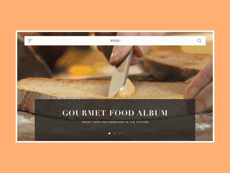 Food web design demo ae animation color demo design gif ui web