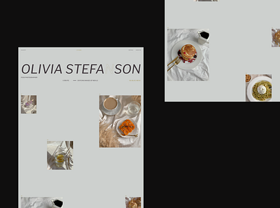 Concept / main page / food photographer cases main page minimalistic photographer photography portfolio ui design