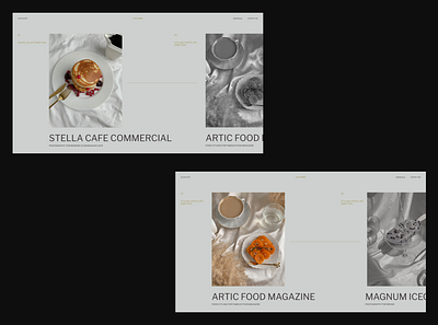 Concept / Portfolio / Food Photographer concept food minimalistic photo photographer portfolio ui design