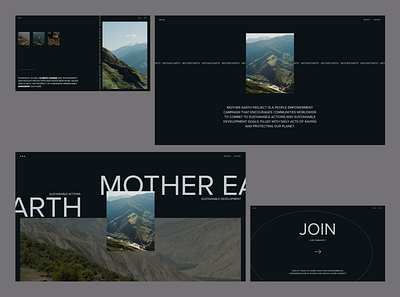 Concept / Mother nature about description main minimalistic nature project ui ui design