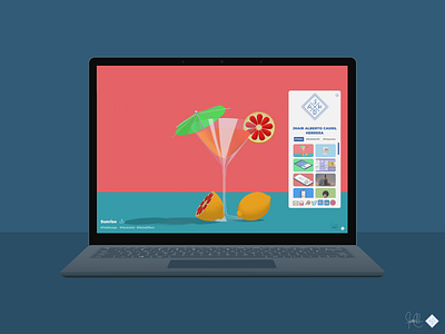 Surface portfolio desktop view adobe photoshop adobe xd design ui web