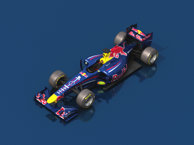 Red Bull Racing RB7 3d car f1 formula one maya render