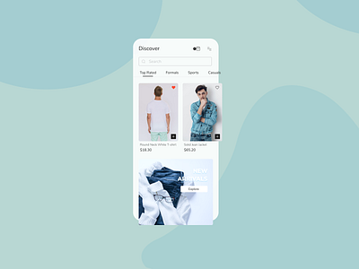 Fashion Store - Mobile App app app design fashion app figma home screen mobile ui