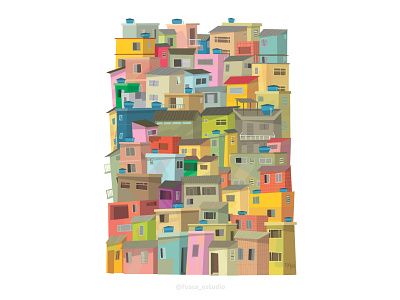 Favela illustration scenario vector