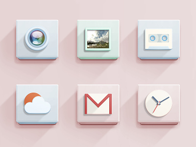 Theme1030 camera clock e mail gallery icons recorder shenq weather