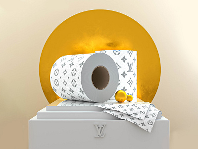 Toilet Paper 3d branding c4d cinema4d coronavirus illustration muzli photoshop portugal render toiletpaper