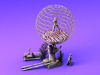 Decay & Lust 3d c4d cinema4d control decay gold humanrights lust purple
