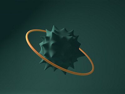 Graviton 3d animation cinema4d design designer green model organic photoshop sphere