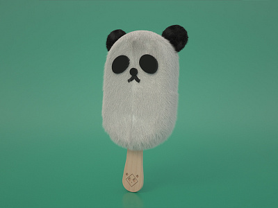 Lick my Fur! 3d animation cinema4d icecream illustration panda photoshop render species wwf