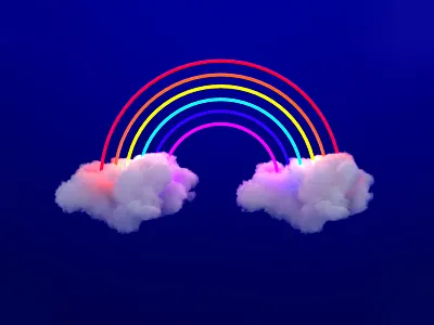 Forbidden Heaven! 3d 3d animation 3d artist angel cinema4d clouds color design gayrights illustration july june lgbt muzli photoshop portugal pride pridemonth rainbow stonewall