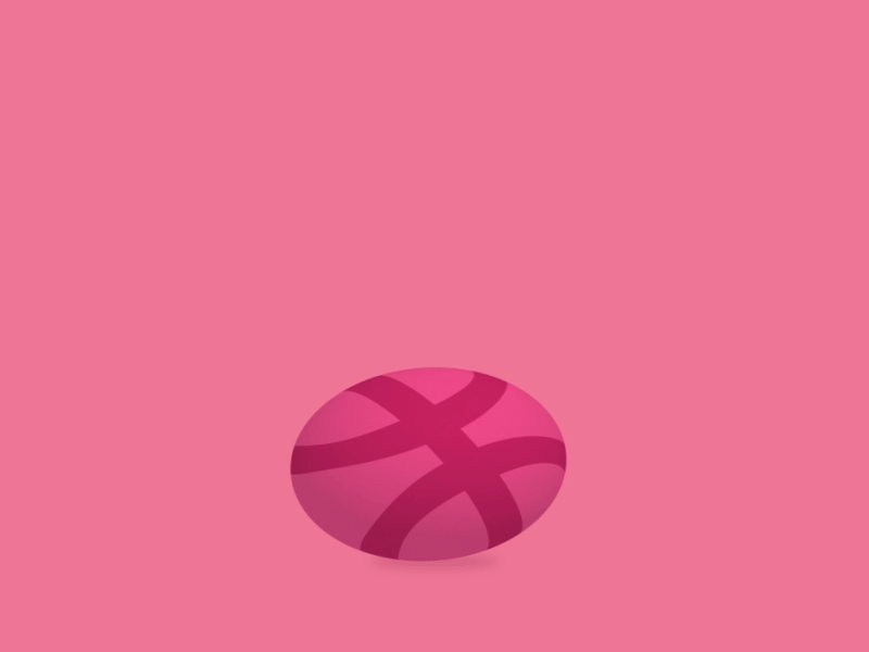 Hello Dribbble on Behance 2d 3d adobe aftereffects animation debut illustration illustrator motion motion graphics photoshop pink