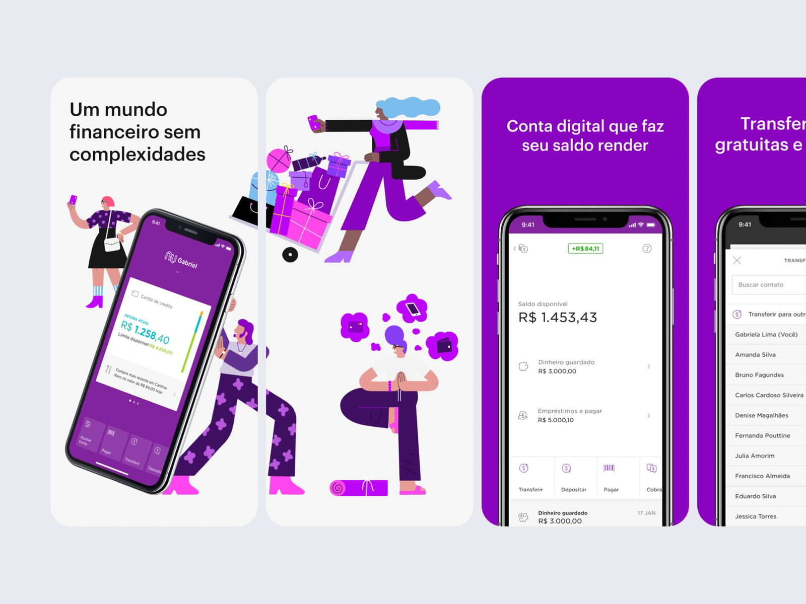 Nubank App Store Screenshots By Lucas Cassim On Dribbble