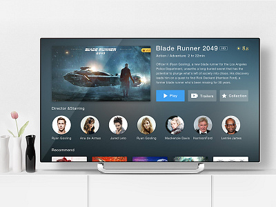 Smart Tv Movie introduction ui