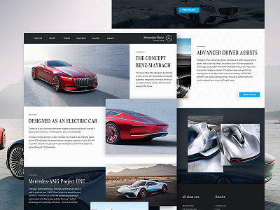 Mercedes-benz web redesign concept web redesign 网页设计