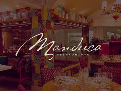 Manduca Restaurant gourmet logo logotype manduca restaurant type typography