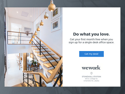 KIT | wework landing page concept landing page layout split website