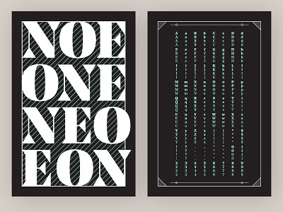 Type Specimen Poster Series #3 3 noe display posterdesign typography