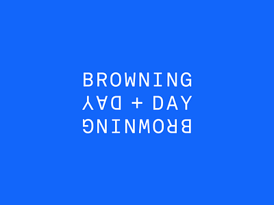 Browning Day Logo Concept logotype pattern