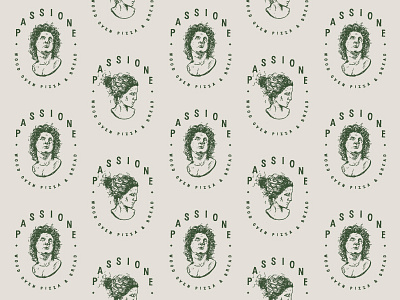 Ladies & Gents Illustrations illustration pattern pizza typogaphy