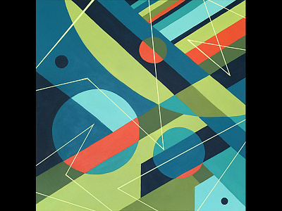 Abstract/Geometric Series: Epictetus abstract acrylic contemporary art epictetus geometric lines mid century modern art painting quote
