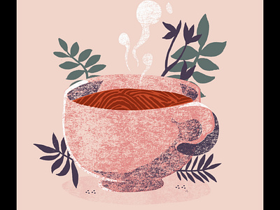 A cup of hope art artwork collage cup illustration plant illustration